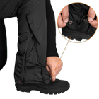 Штани тактичні зимові чоловічі утеплені штани для силових структур Patrol Taslan Чорні (7357), S (OPT-36701) - зображення 8