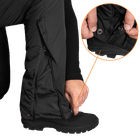 Штани тактичні зимові чоловічі утеплені штани для силових структур Patrol Taslan Чорні (7357), XL (OPT-36701) - зображення 8