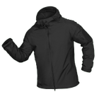 Куртка тактична демісезонна чоловіча для силових структур Stalker SoftShell Чорна (7226), M (OPT-34521) - зображення 1