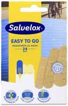 Пластыри от мозолей Salvelox Easy to Go Water Resistant 7 x 2 см 24 шт (7310610014711) - изображение 1