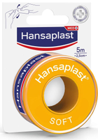 Пластырь Hansaplast Soft Tape 5 м x 2.5 см (4005801476081) - изображение 1