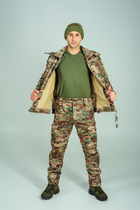 Куртка тактическая теплая Soft Shell Single Sword двойной флис мультикам XL - изображение 7
