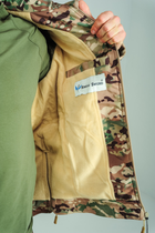 Куртка тактическая теплая Soft Shell Single Sword двойной флис мультикам XL - изображение 8