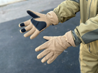 Зимові рукавички теплі Tactic тактичні рукавички софт шел утеплені, рукавички soft shell Coyote (XL) - зображення 1