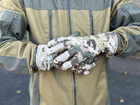 Зимові рукавички теплі Tactic тактичні рукавички софт шел утеплені, рукавички soft shell Multicam (M) - зображення 1