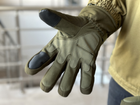 Тактичні повнопалі рукавички Tactic армійські рукавички із захистом кістячок розмір ХL колір Олива (pp-olive-mex-XL) - зображення 5