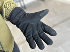 Тактичні повнопалі рукавички Tactic армійські рукавички із захистом кістячок розмір ХL колір Чорний (pp-black-mex-XL) - зображення 6