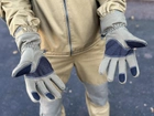 Зимові рукавички теплі Tactic тактичні рукавички софт шел утеплені, рукавички soft shell олива (L) - зображення 4