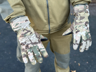 Зимові рукавички теплі Tactic тактичні рукавички софт шел утеплені, рукавички soft shell Multicam (XL) - зображення 2