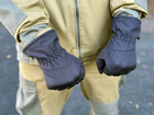 Зимові рукавички теплі Tactic тактичні рукавички софт шел утеплені, рукавички soft shell Black (M) - зображення 2