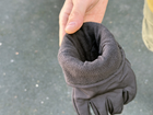 Зимние перчатки тёплые Tactic тактические перчатки софт шел утепленные, перчатки soft shell Black (XL) - изображение 7