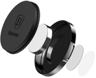 Uchwyt samochodowy do deski rozdzielczej Baseus Holder Small Ears Series Magnetic Suction Bracket Flat Type Black (SUER-C01) - obraz 3