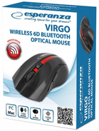 Mysz Esperanza EM129R 6D Wireless Virgo Red (5901299946626) - obraz 2