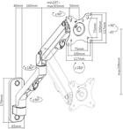 Uchwyt na monitor 17-27" Gembird MA-WA1-02 - obraz 2