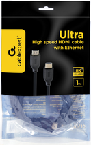 Kabel HDMI-HDMI Cablexpert V.2.1 1 m Czarny (CC-HDMI8K-1M) - obraz 4