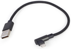 Kabel USB - Apple Lightning Cablexpert 0.2 m Czarny (CC-USB2-AMLML-0.2M) - obraz 2