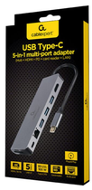 Док станція Cablexpert USB-C 5 в 1 (хаб/HDMI/PD/Кард рідер/LAN) (A-CM-COMBO5-05) - зображення 5