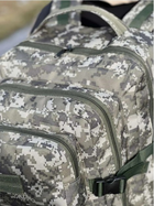 Армійський рюкзак тактичний 40 літрів Піксель ЗСУ військовий міцний штурмовий рюкзак - зображення 6