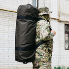 Военная сумка баул, армейский баул Оксфорд хаки 100 л тактический баул, тактический баул-рюкзак - изображение 2