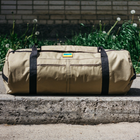 Військова сумка баул, Оксфорд армійський баул койот 100 л тактичний баул, тактичний баул-рюкзак - зображення 6