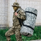 Військова баул сумка, баул армійський Оксфорд піксель 120 л тактичний баул, тактичний баул-рюкзак - зображення 4