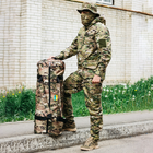 Військова баул сумка, армійський баул Cordura мультикам 100 л тактичний баул, тактичний баул-рюкзак - зображення 4