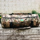 Військова баул сумка, армійський баул Cordura мультикам 100 л тактичний баул, тактичний баул-рюкзак - зображення 6