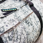 Військова баул сумка, армійський баул Оксфорд піксель з клапаном 120 л тактичний баул, тактичний баул-рюкзак - зображення 8