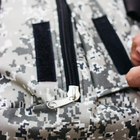 Військова баул сумка, армійський баул Оксфорд піксель з клапаном 120 л тактичний баул, тактичний баул-рюкзак - зображення 10