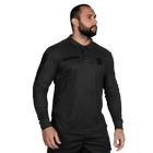 Поло футболка тактична тактична чоловіча з довгим рукавом для силових структур Paladin Чорна (7367), XXXL TR_7367-XXXL - зображення 2