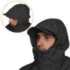 Куртка тактична демісезонна чоловіча для силових структур Stalker SoftShell Чорна (7226), L TR_7226(L) - зображення 5