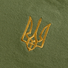 Футболка тактическая мужская универсальная для силовых структур Зеленая (Золотой Тризубец) (7200), XS TR_7200(XS) - изображение 7