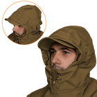 Куртка тактическая демисезонная мужская для силовых структур Stalker SoftShell Койот (7346), XL TR_7346-XL - изображение 5