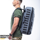 Рюкзак для дронов защитный тактический универсальный для силовых структур Brotherhood Серый L 30л TR_BH-ZRD-01G - изображение 4