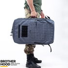 Рюкзак для дронів захисний універсальний для силових структур Brotherhood Сірий L 30л TR_BH-ZRD-01G - зображення 5