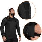 Поло футболка тактическая мужская с длинным рукавом для силовых структур Paladin Черная (7367), S TR_7367-S - изображение 4