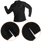 Поло футболка тактическая мужская с длинным рукавом для силовых структур Paladin Черная (7367), S TR_7367-S - изображение 5