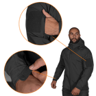 Куртка тактична демісезонна чоловіча для силових структур Stalker SoftShell Чорна (7226), S TR_7226(S) - зображення 4