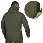 Куртка тактическая демисезонная мужская для силовых структур Stalker SoftShell Олива (7225), XXL TR_7225(XXL) - изображение 3