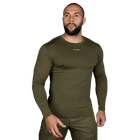 Лонгслів чоловічий тактичний еластичний футболка з довгим рукавом для силових структур Оліва Ukraine (7342), M TR_7342-M - зображення 2