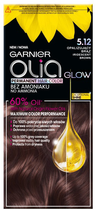 Farba do włosów Garnier Olia Glow 5.12 Opalizujący Brąz bez amoniaku 161 g (3600542447300) - obraz 1