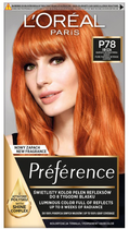 Farba do włosów L'Oreal Paris Preference P78 Ibiza Bardzo Intensywna Miedź 251 g (3600521395745) - obraz 1