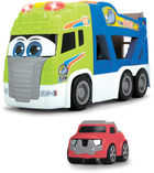 Transporter ABC Dickie Toys "Scania.Tim" z miękkim autem, z efektami dźwiękowymi i świetlnymi 42 cm (204117000) - obraz 3