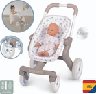 Коляска Smoby Baby Nurse Прогулянка з поворотними колесами Рожева пудра (251218) - зображення 2
