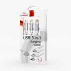 Kabel Cablexpert USB - Apple Lightning/MicroUSB/USB Type-C 1 m Srebrny (CC-USB2-AM31-1M-S) - obraz 4