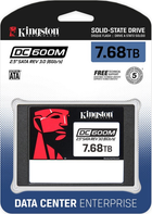 Dysk SSD Kingston Enterprise DC600M 7.68 TB 2.5" SATAIII 3D TLC (SEDC600M/7680G) - obraz 3