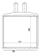 Радиатор печки NRF (54270)