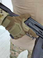 Тактические перчатки с сенсором, Койот, размер XL - изображение 1