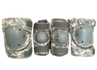 Наколенники и налокотники (комплект) тактические USA S пиксель - изображение 1