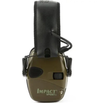 Навушники активні стрілецькі шумоподавлюючі захисні Impact Sport, хакі - зображення 4